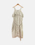 Long dress  white line black FM